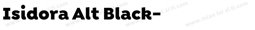 Isidora Alt Black字体转换